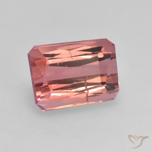 Tormalina Rosa intenso naturale da 1.81 ct, Ottagonale / Taglio smeraldo, VS-SI