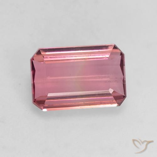 Tormalina Rosa medio naturale da 1.49 ct, Ottagonale / Taglio smeraldo, VVS-VS