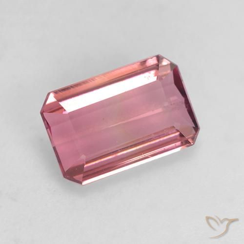 Tormalina Rosa medio naturale da 1.49 ct, Ottagonale / Taglio smeraldo, VVS-VS