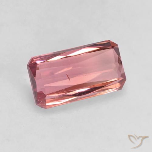Tormalina Rosa arancio naturale da 1.36 ct, Ottagonale / Taglio smeraldo, VS