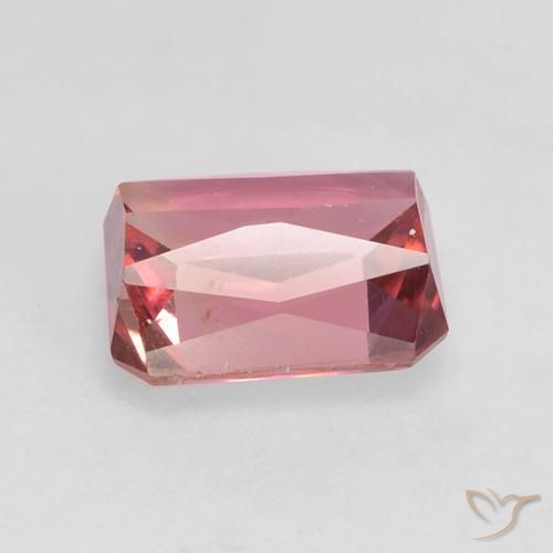 Tormalina Rosa intenso naturale da 1.04 ct, Ottagonale / Taglio smeraldo, VS