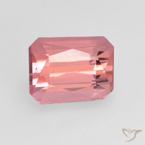 Tormalina Rosa medio naturale da 1.14 ct, Ottagonale / Taglio smeraldo, VVS-VS