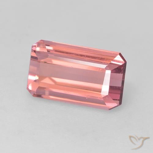 Tormalina Rosa gomma da masticare naturale da 1.55 ct, Ottagonale / Taglio smeraldo, VVS-VS