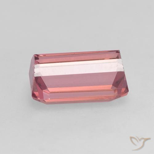 Tormalina Rosa gomma da masticare naturale da 1.55 ct, Ottagonale / Taglio smeraldo, VVS-VS