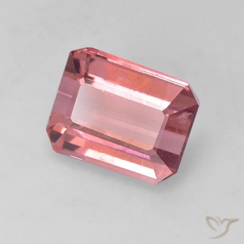 Tormalina Rosa gomma da masticare naturale da 1.88 ct, Ottagonale / Taglio smeraldo, VVS-VS