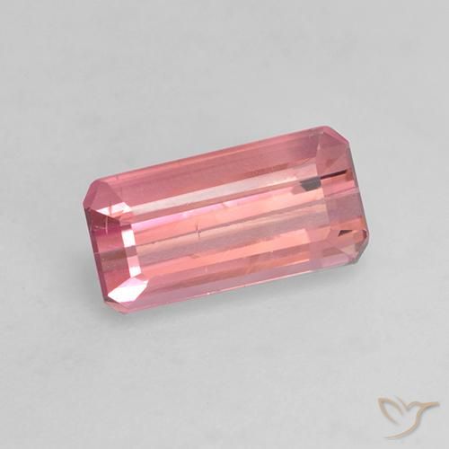 Tormalina Rosa medio naturale da 1.35 ct, Ottagonale / Taglio smeraldo, VVS-VS