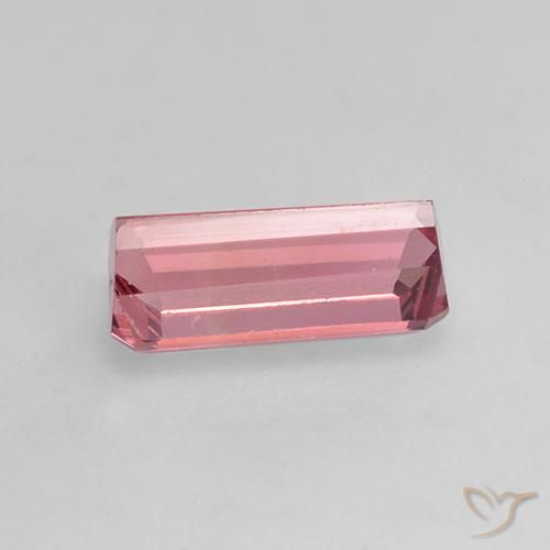 Tormalina Rosa medio naturale da 1.35 ct, Ottagonale / Taglio smeraldo, VVS-VS