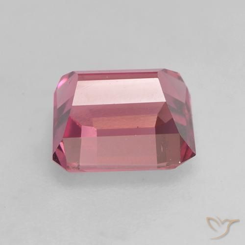 Tormalina Rosa medio naturale da 1.52 ct, Ottagonale / Taglio smeraldo, VVS-VS