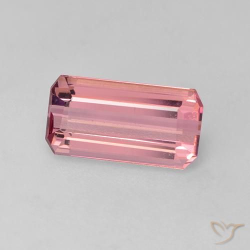Tormalina Rosa medio naturale da 1.12 ct, Ottagonale / Taglio smeraldo, VVS-VS