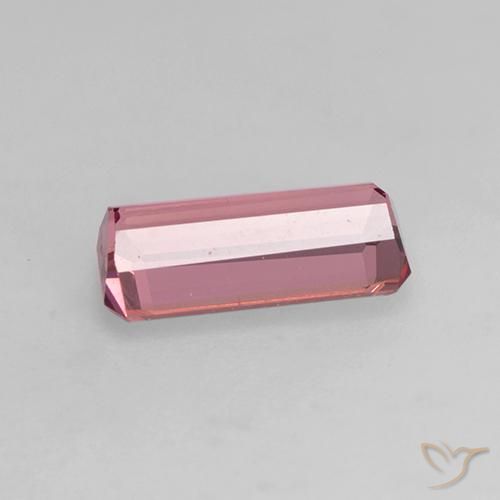 Tormalina Rosa medio naturale da 1.12 ct, Ottagonale / Taglio smeraldo, VVS-VS