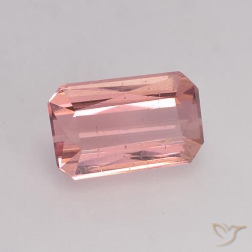 Tormalina Rosa arancio naturale da 1.35 ct, Ottagonale / Taglio smeraldo, VS