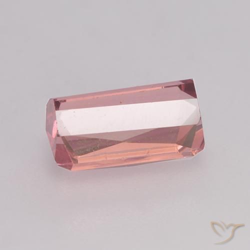Tormalina Rosa arancio naturale da 1.35 ct, Ottagonale / Taglio smeraldo, VS