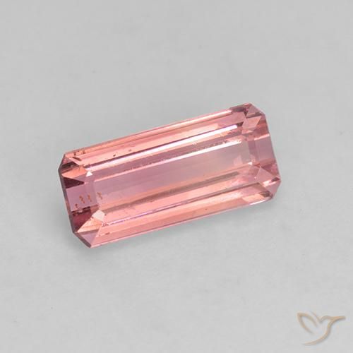 Tormalina Rosa arancio naturale da 1.33 ct, Ottagonale / Taglio smeraldo, VS