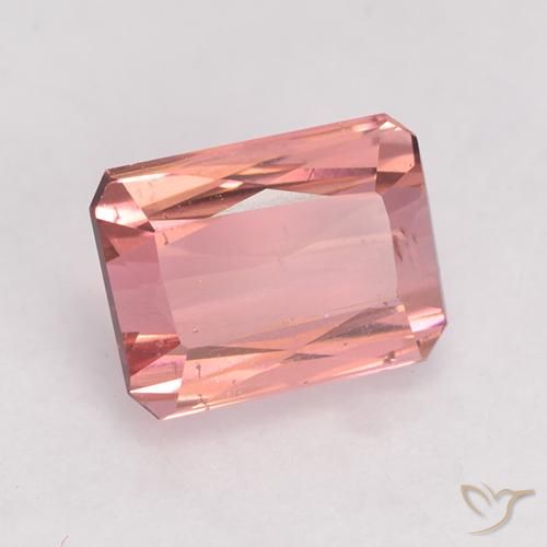 Tormalina Rosa medio-chiaro naturale da 1.45 ct, Ottagonale / Taglio smeraldo, VS