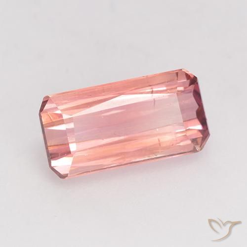Tormalina Rosa medio-chiaro naturale da 1.24 ct, Ottagonale / Taglio smeraldo, VS