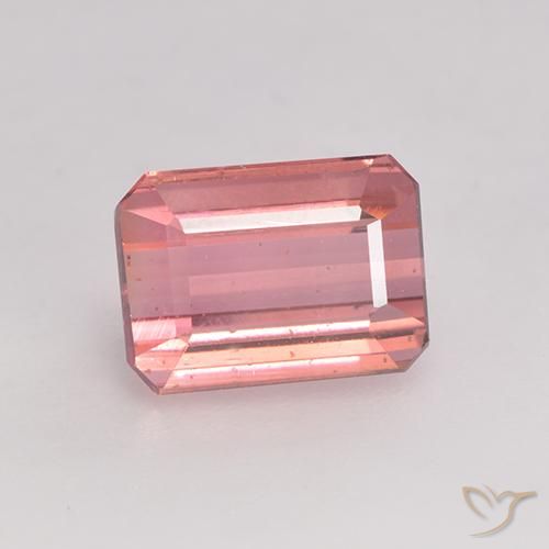Tormalina Rosa chiaro naturale da 1.86 ct, Ottagonale / Taglio smeraldo, VS