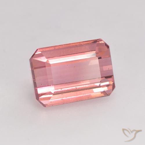 Tormalina Rosa chiaro naturale da 1.86 ct, Ottagonale / Taglio smeraldo, VS