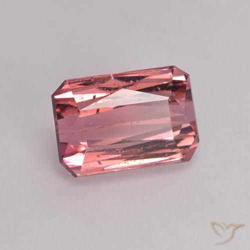 Tormalina Rosa medio naturale da 1.60 ct, Ottagonale / Taglio smeraldo, VS-SI