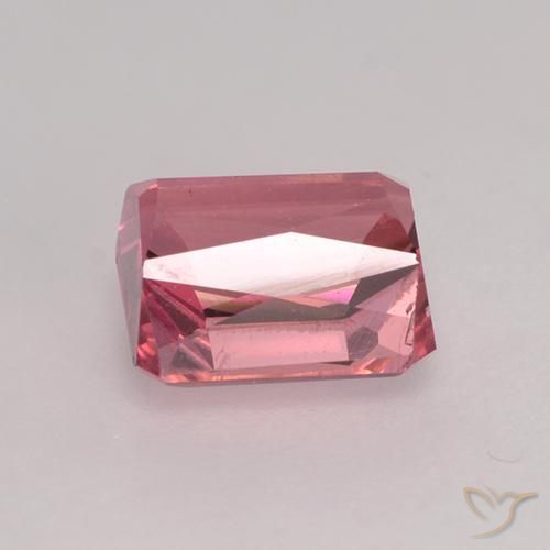 Tormalina Rosa intenso naturale da 1.27 ct, Ottagonale / Taglio smeraldo, VS
