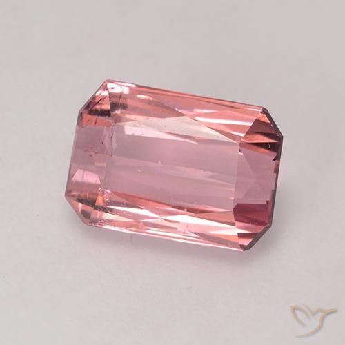 Tormalina Rosa medio naturale da 1.76 ct, Ottagonale / Taglio smeraldo, VS
