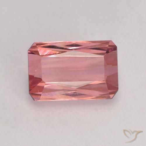 Tormalina Rosa scuro naturale da 1.64 ct, Ottagonale / Taglio smeraldo, VVS-VS