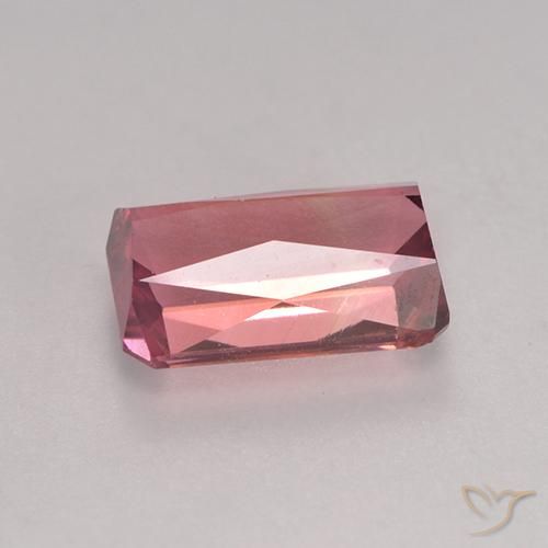 Tormalina Rosa scuro naturale da 1.64 ct, Ottagonale / Taglio smeraldo, VVS-VS