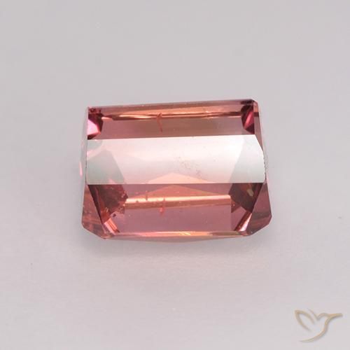 Tormalina Rosa scuro naturale da 1.58 ct, Ottagonale / Taglio smeraldo, VS
