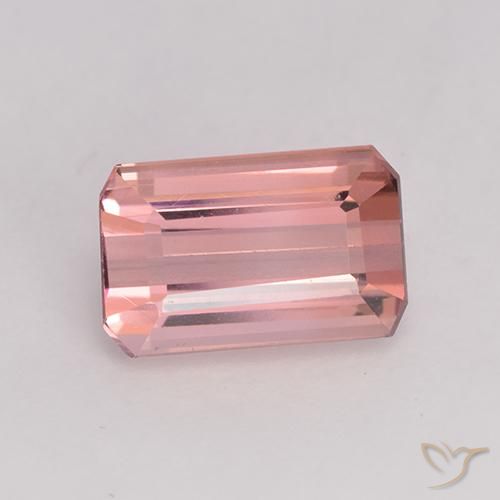 Tormalina Rosa arancio naturale da 1.83 ct, Ottagonale / Taglio smeraldo, VVS-VS