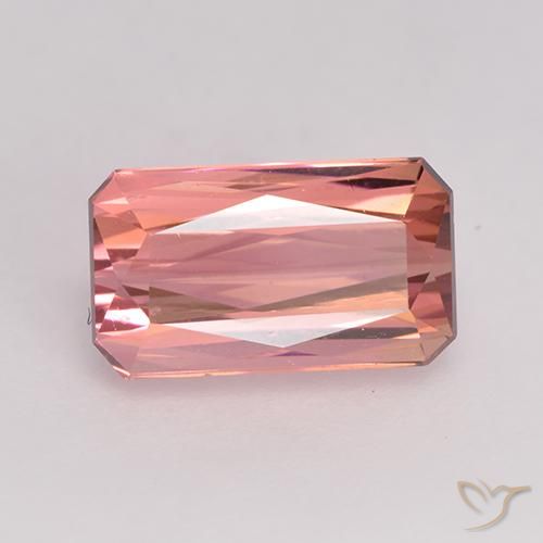 Tormalina Rosa medio naturale da 1.73 ct, Ottagonale / Taglio smeraldo, VVS-VS