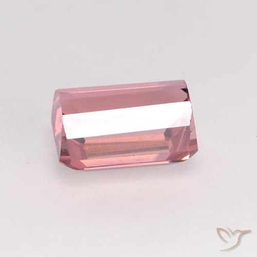 Tormalina Rosa chiaro naturale da 1.54 ct, Ottagonale / Taglio smeraldo, VVS-VS