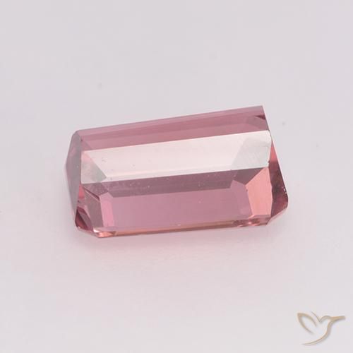 Tormalina Rosa arancio naturale da 1.41 ct, Ottagonale / Taglio smeraldo, VVS-VS