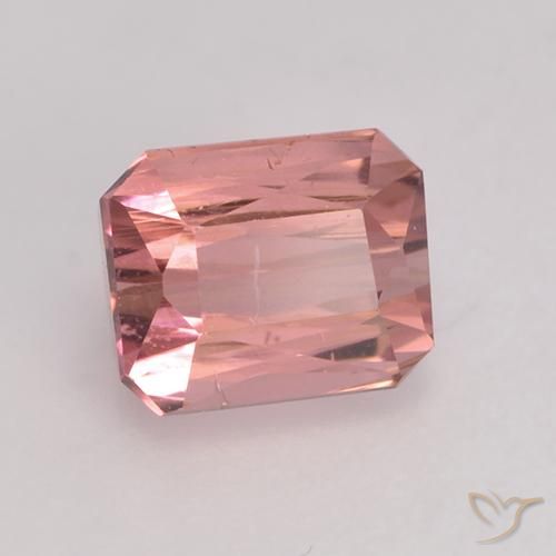 Tormalina Rosa medio naturale da 1.07 ct, Ottagonale / Taglio smeraldo, VS
