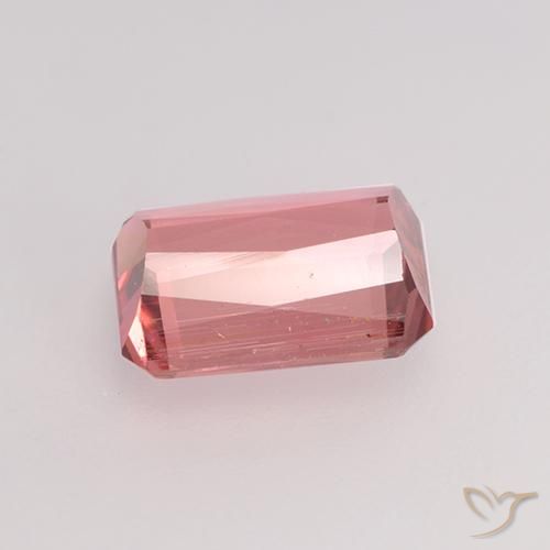 Tormalina Rosa arancio intenso Deep naturale da 1.28 ct, Ottagonale / Taglio smeraldo, VVS-VS
