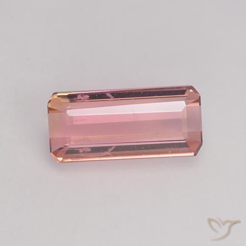 Tormalina Rosa arancio naturale da 1.09 ct, Ottagonale / Taglio smeraldo, VS