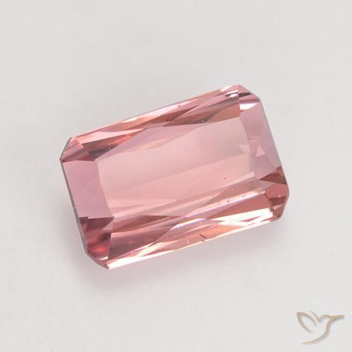 Tormalina Rosa arancio naturale da 1.54 ct, Ottagonale / Taglio smeraldo, VS