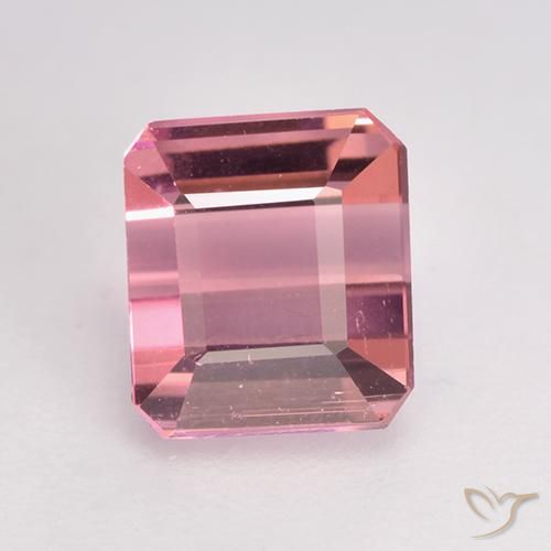 Tormalina Rosa chiaro naturale da 1.27 ct, Ottagonale / Taglio smeraldo, VVS-VS