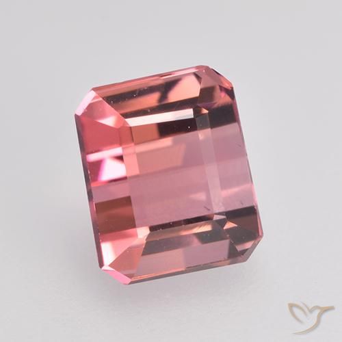 Tormalina Rosa chiaro naturale da 1.63 ct, Ottagonale / Taglio smeraldo, VVS-VS