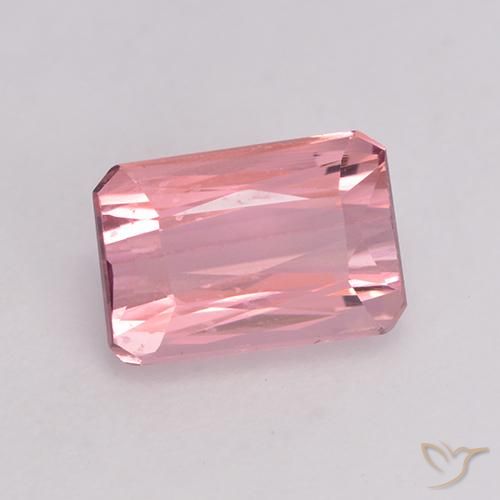 Tormalina Gomma da masticare rosa chiaro naturale da 1.27 ct, Ottagonale / Taglio smeraldo, VVS-VS