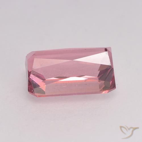 Tormalina Gomma da masticare rosa chiaro naturale da 1.27 ct, Ottagonale / Taglio smeraldo, VVS-VS