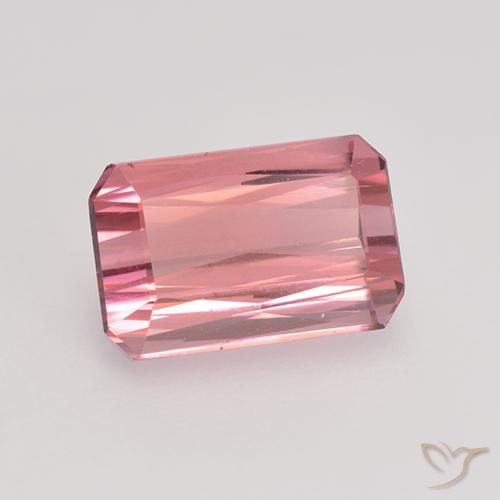 Tormalina Tono rosa gomma da masticare naturale da 1.54 ct, Ottagonale / Taglio smeraldo, VVS-VS