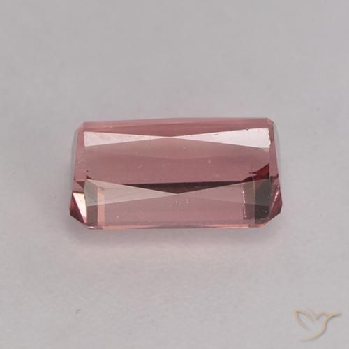 Tormalina Rosa shocking chiaro naturale da 1.20 ct, Ottagonale / Taglio smeraldo, VS