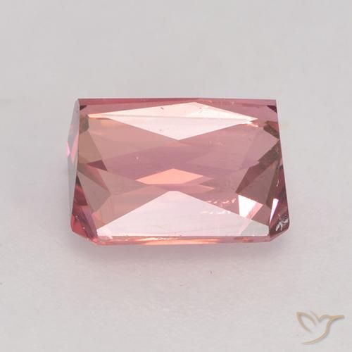 Tormalina Rosa arancio naturale da 1.61 ct, Ottagonale / Taglio smeraldo, VVS-VS