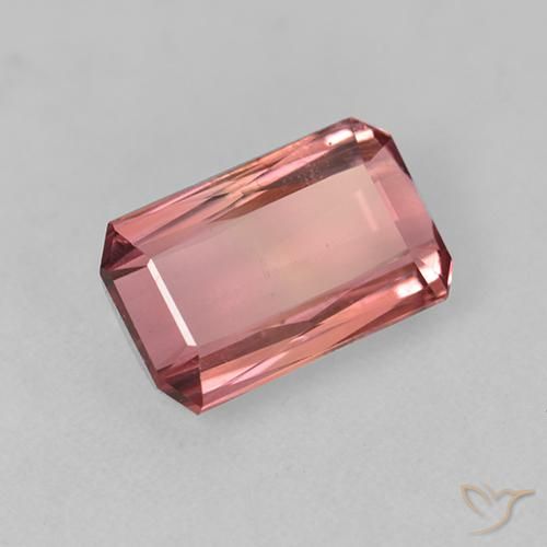 Tormalina Rosa palissandro naturale da 1.66 ct, Ottagonale / Taglio smeraldo, VVS-VS