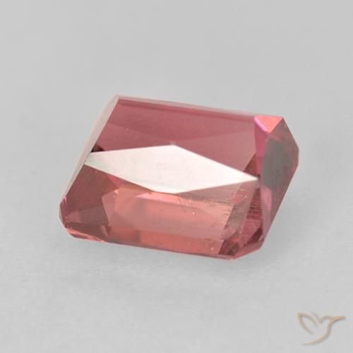 Tormalina Rosa scuro naturale da 1.21 ct, Ottagonale / Taglio smeraldo, VS
