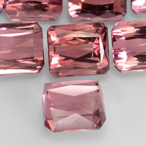 Tormalina Rosa rossastra naturale da 1.54 ct, Ottagonale / Taglio smeraldo, VS