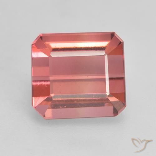 3.02ct Naturale Rosa palissandro Tormalina, Taglio smeraldo, VVS-VS