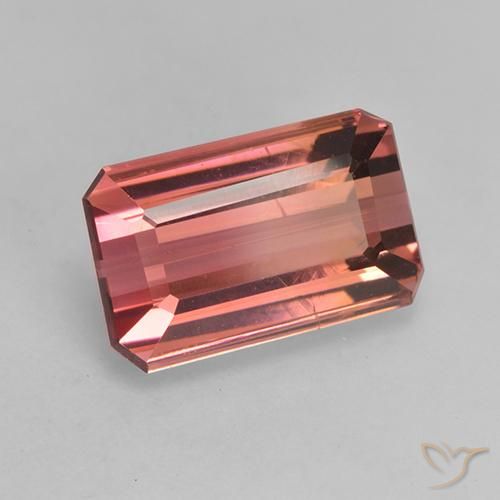 Tormalina Rosa medio naturale da 3.61 ct, Ottagonale / Taglio smeraldo, VS
