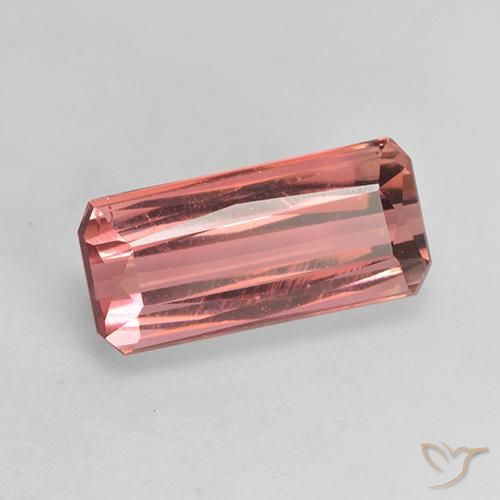 Tormalina Rosa medio naturale da 3.51 ct, Ottagonale / Taglio smeraldo, VS