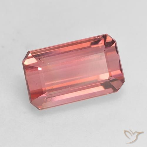 Tormalina Rosa palissandro naturale da 3.07 ct, Ottagonale / Taglio smeraldo, VS