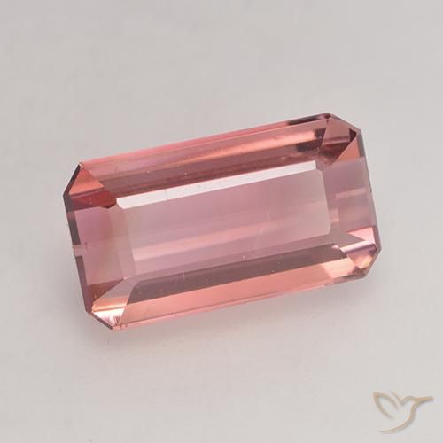 Tormalina Rosa arancio naturale da 2.83 ct, Ottagonale / Taglio smeraldo, VVS-VS